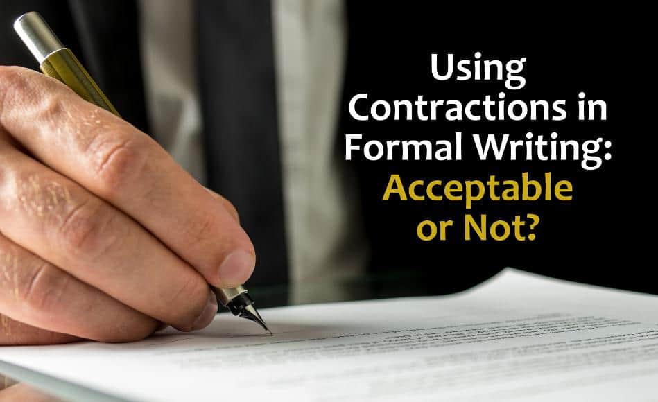 should contractions be used in college essays
