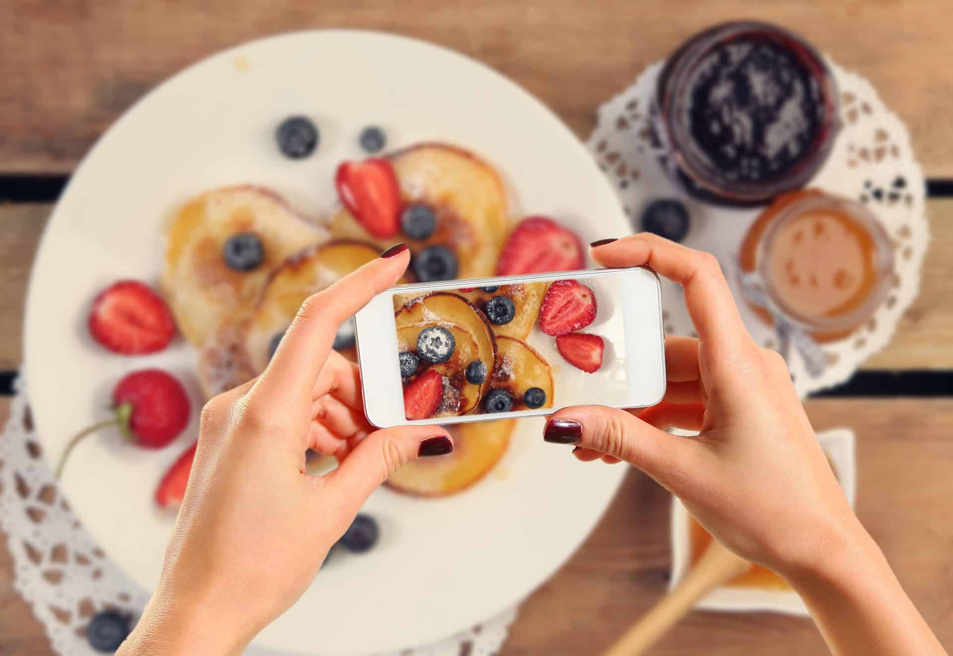 Optimized Instagram Photo of Pancakes