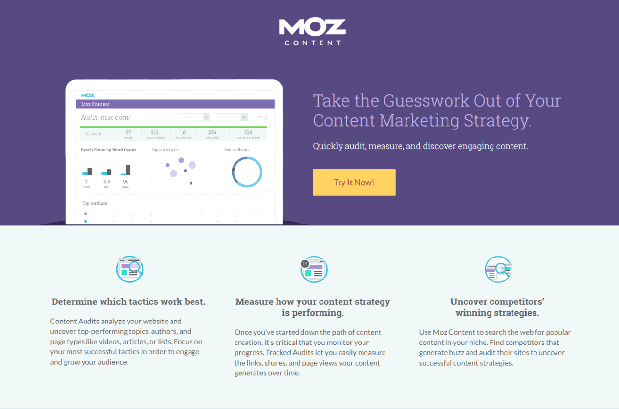 moz landing page example