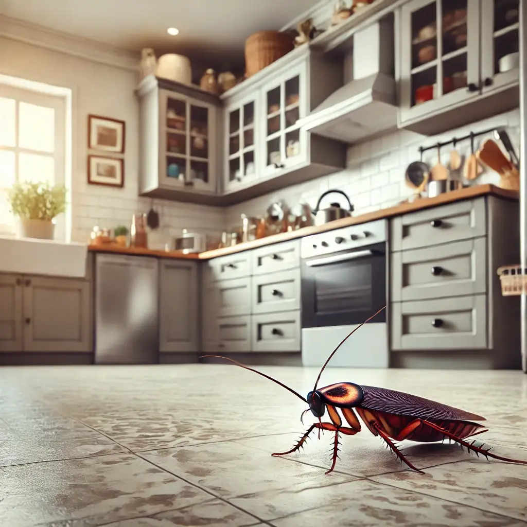 A cockroach in a kitchen is  something that would cause homeowners distress. SEO for pest control companies helps them find your website.