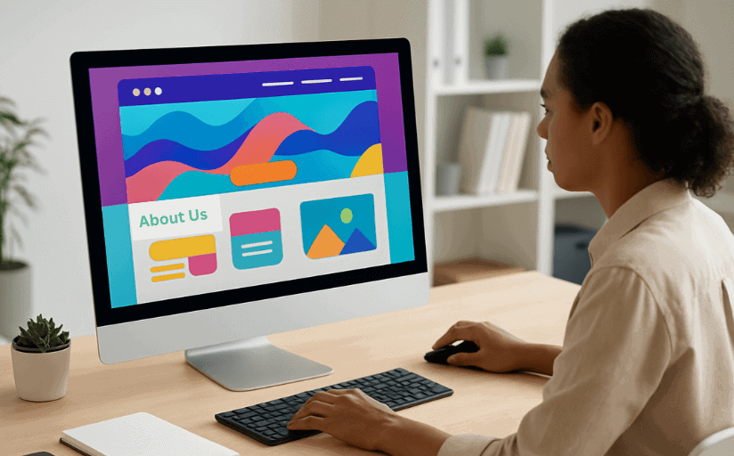 a woman learns how web design affects SEO