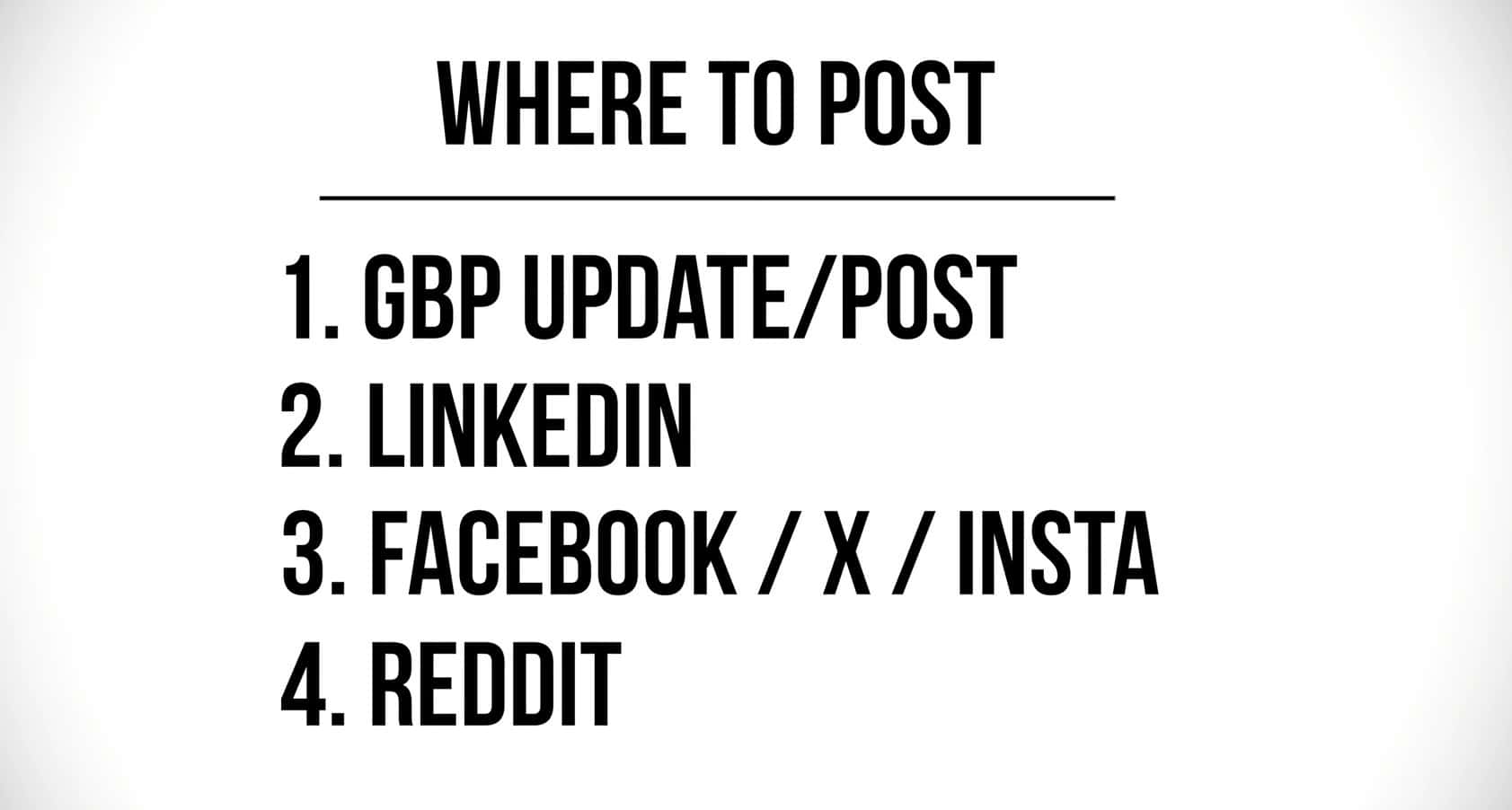 where to post content to help it come up on AI Search