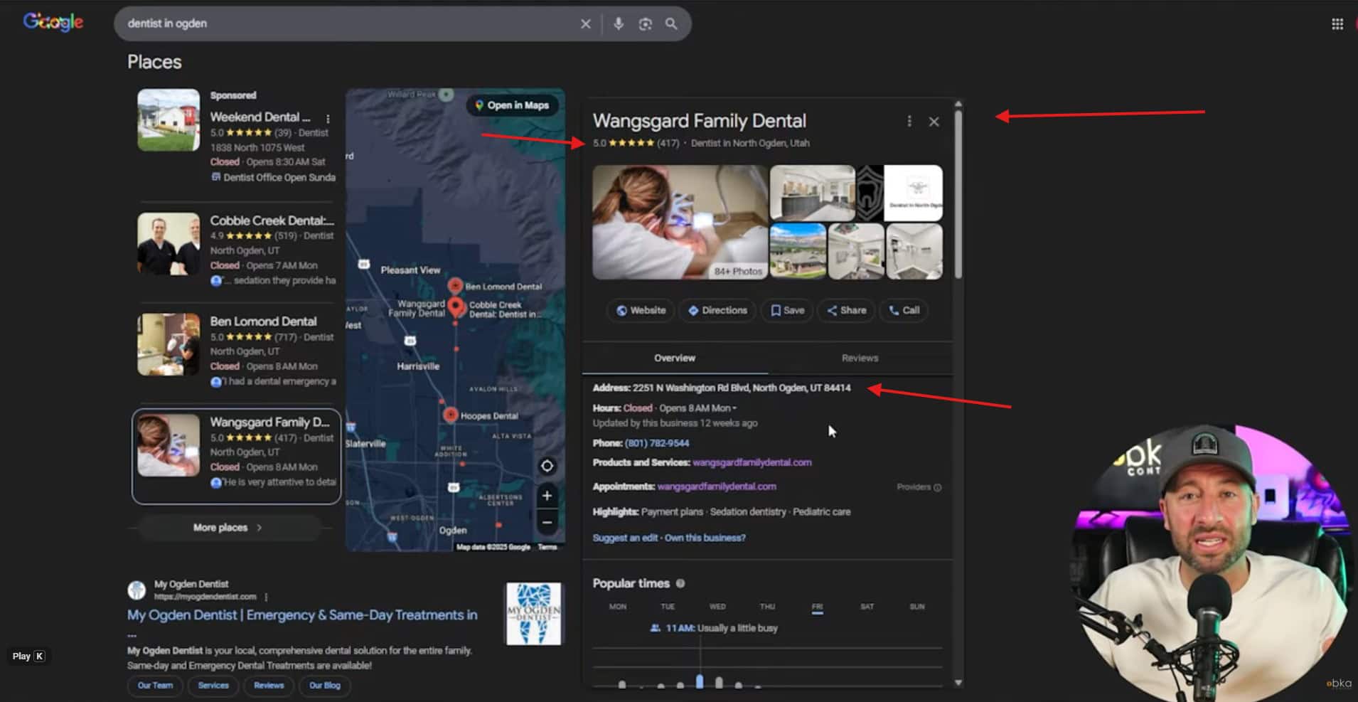 Google business profile local seo audit