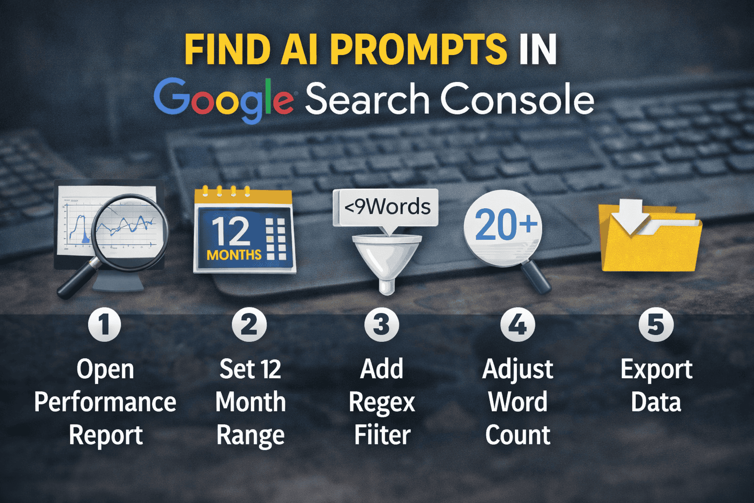 how to find ai search queries in search console