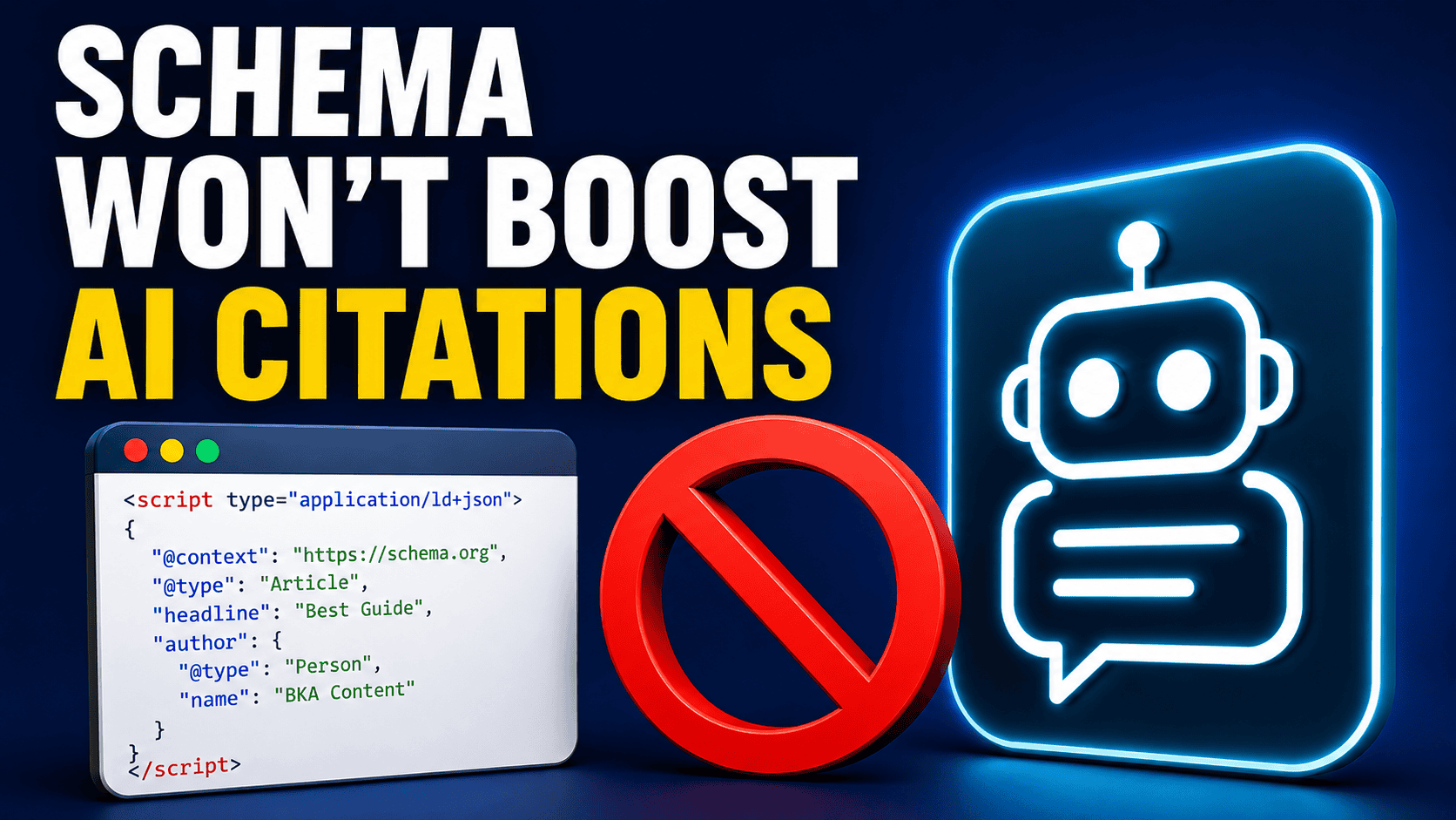 Schema Won't Boost AI Citations