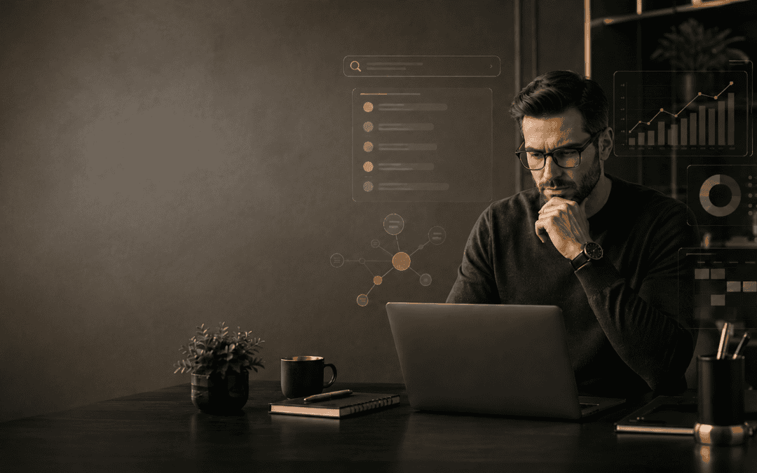 a small business owner starts an seo keyword research course