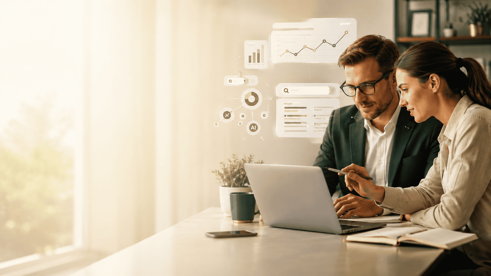 a team of marketers works on an on-page seo course